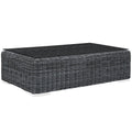 Summon Outdoor Patio Glass Top Coffee Table by Modway