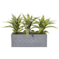 Sanseveria Artificial Plant in Stone Planter