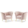 Opportunity Performance Velvet Armchair Set of 2 by Modway