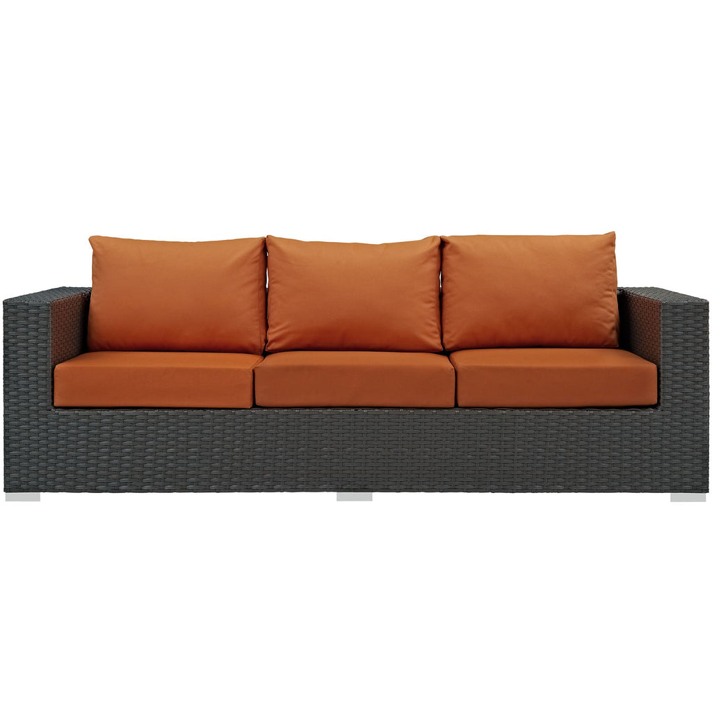 Sojourn Outdoor Patio Sunbrella¨ Sofa by Modway