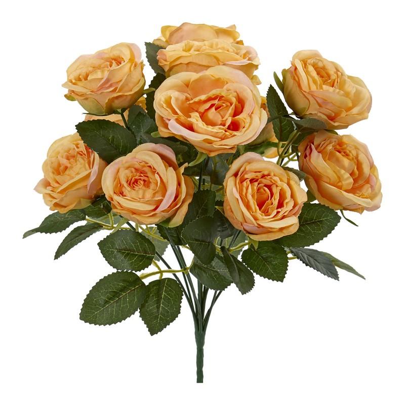 14"  Rose Bush Artificial Flower (Set of 6)