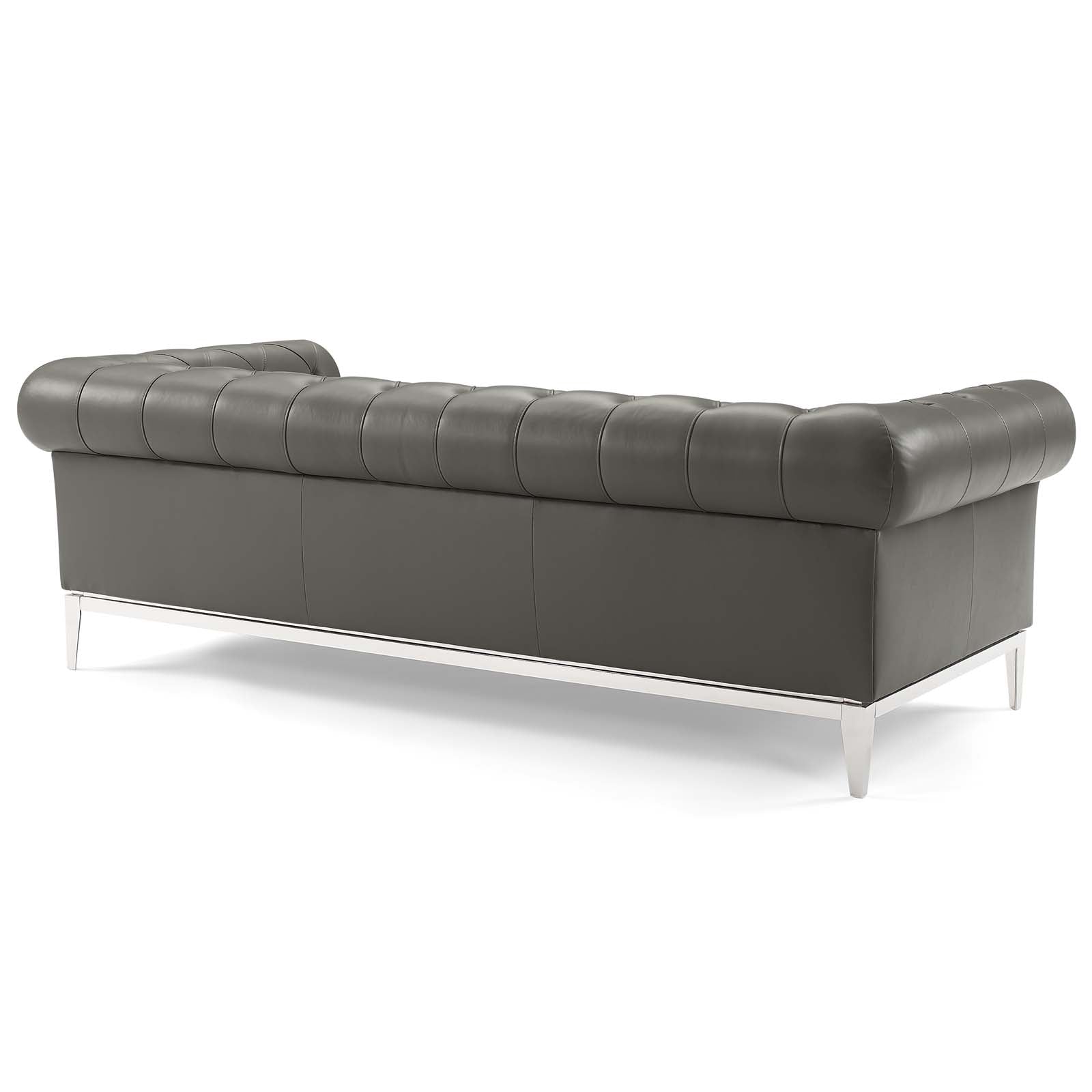 Idyll 3 Piece Tufted Upholstered Leather Set by Modway