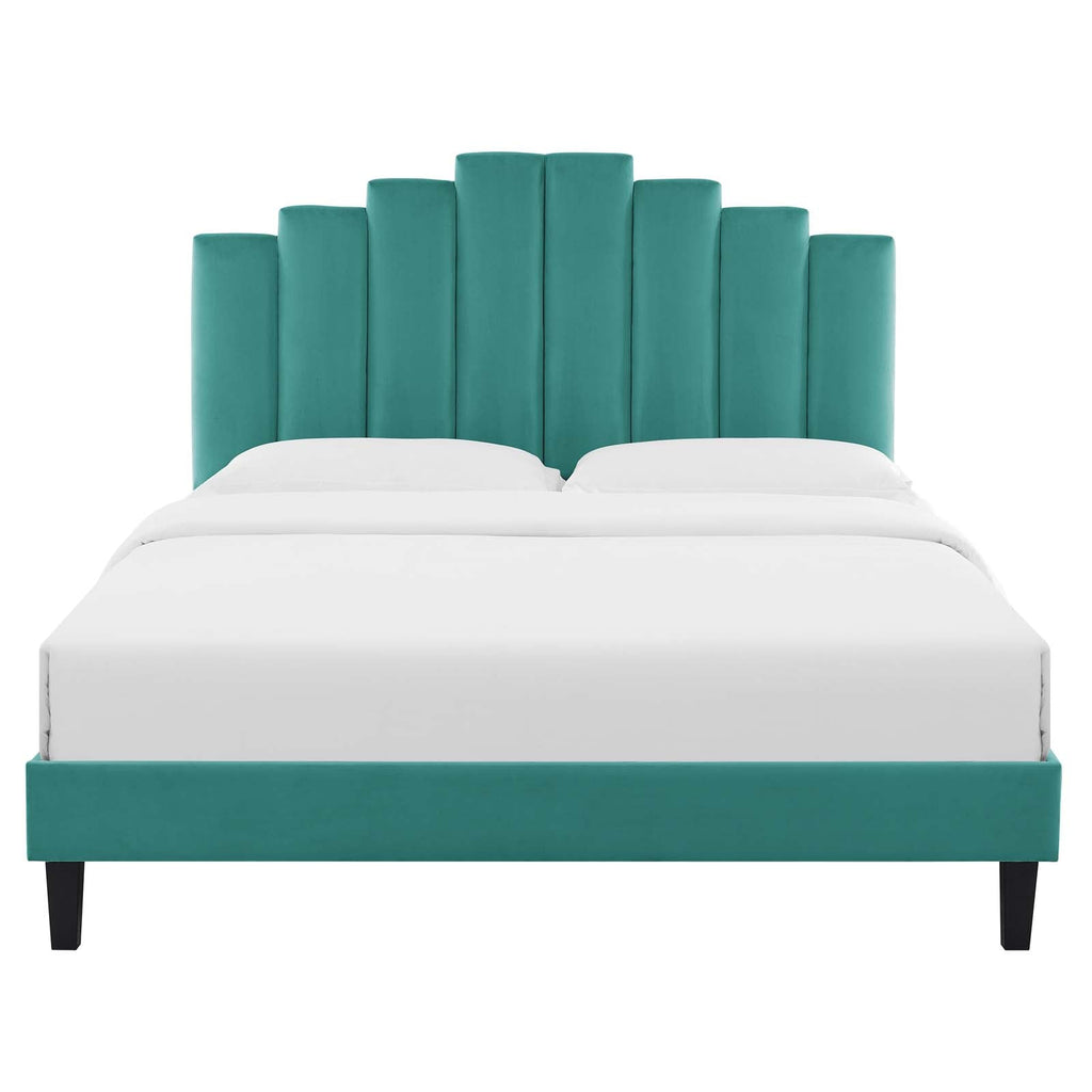 Elise Performance Velvet Twin Platform Bed by Modway