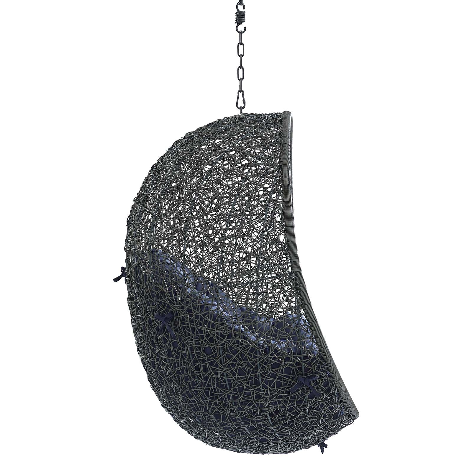 Hide Sunbrella¨ Fabric Swing Outdoor Patio Lounge Chair Without Stand by Modway