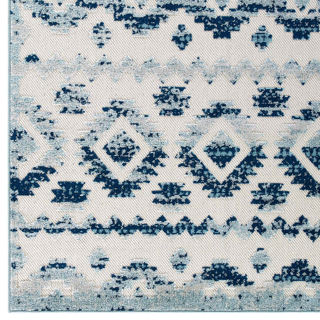 Reflect Takara Abstract Diamond Moroccan Trellis 5x8 Indoor and Outdoor Area Rug by Modway