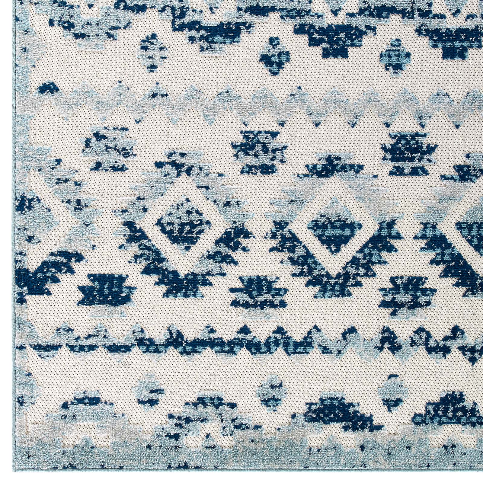 Reflect Takara Abstract Diamond Moroccan Trellis 5x8 Indoor and Outdoor Area Rug by Modway