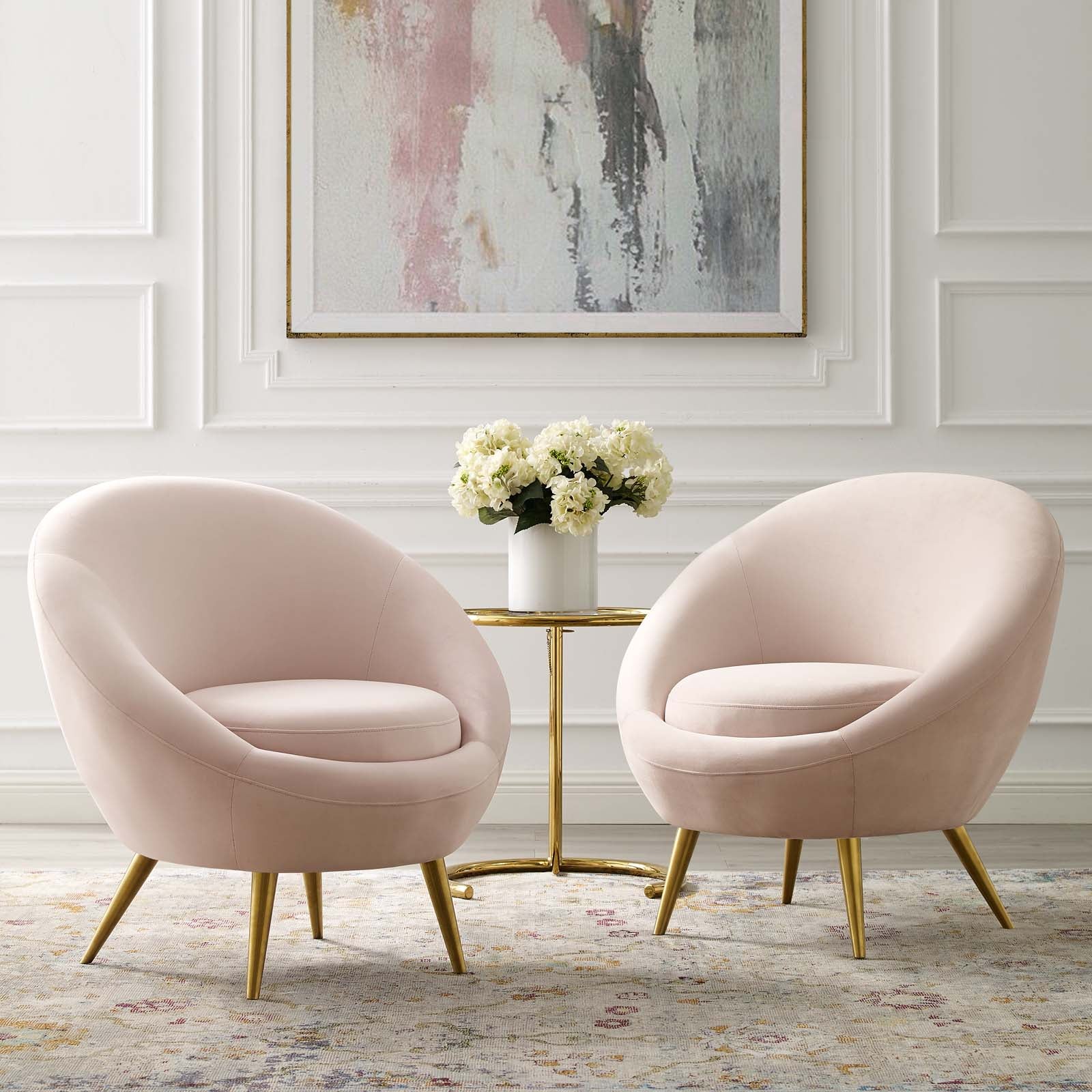 Circuit Performance Velvet Accent Chair Set of 2 by Modway