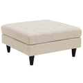 Empress Upholstered Fabric Large Ottoman by Modway