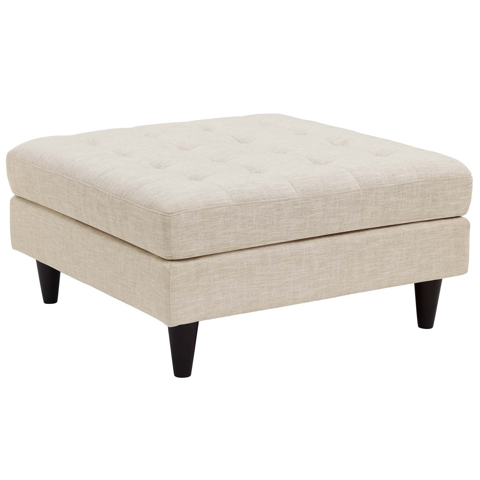 Empress Upholstered Fabric Large Ottoman by Modway