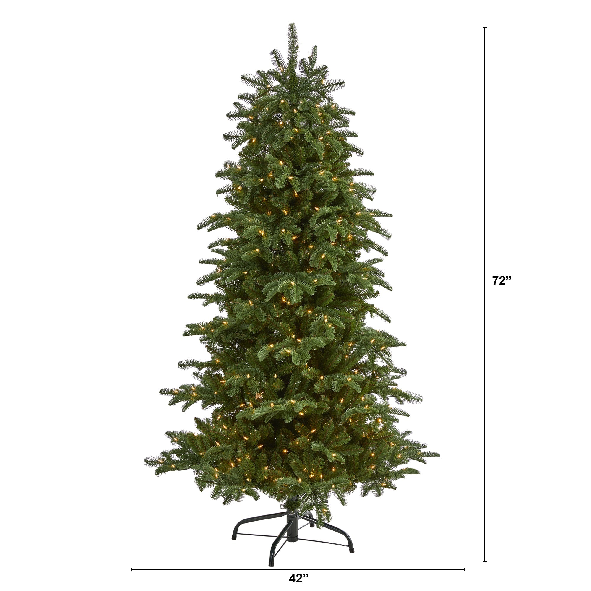 6' South Carolina Fir Artificial Christmas Tree w 450 Clear Lights