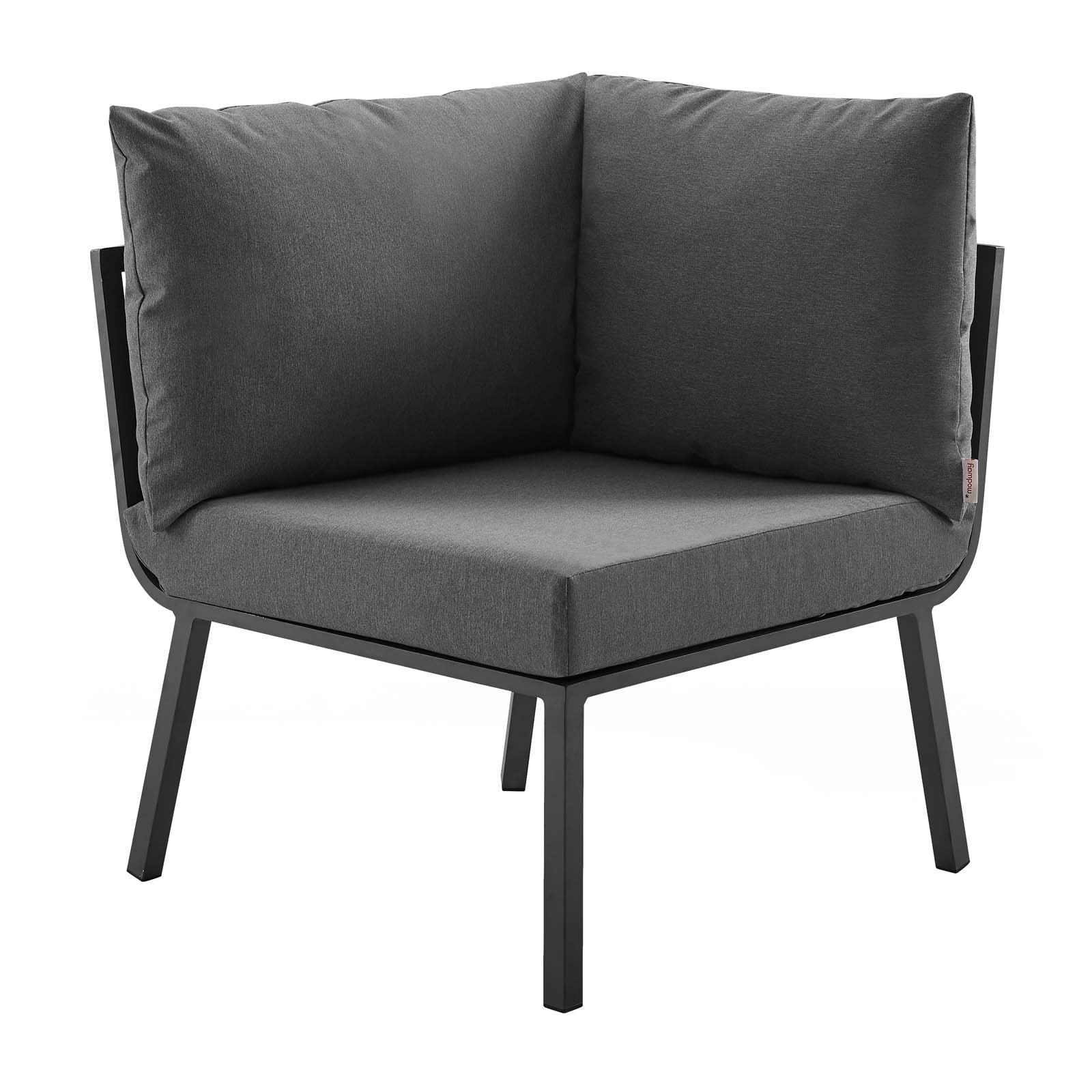 Riverside Outdoor Patio Aluminum Corner Chair by Modway