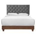 Rhiannon Diamond Tufted Upholstered Fabric Queen Bed by Modway