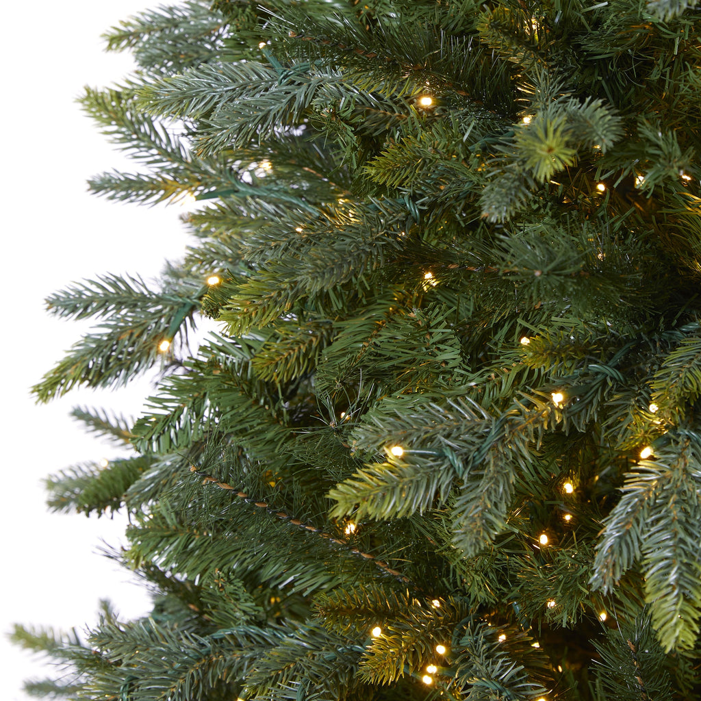 6.5' Oregon Fir Artificial Christmas Tree w/ 1350 Warm White LED Lights