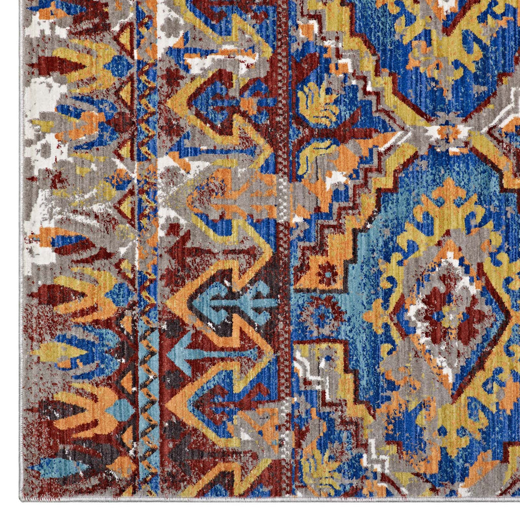 Centehua Distressed Southwestern Aztec 8x10 Area Rug by Modway