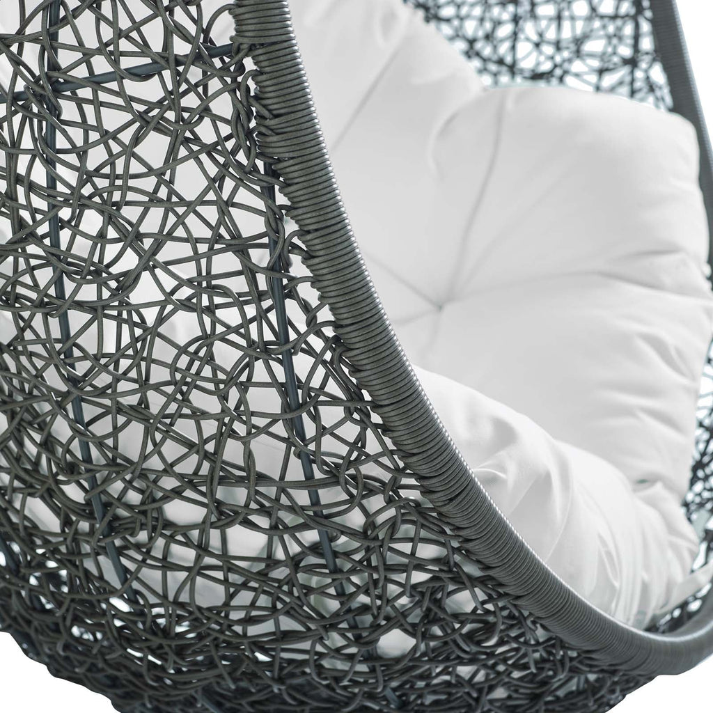 Hide Outdoor Patio Swing Chair With Stand by Modway