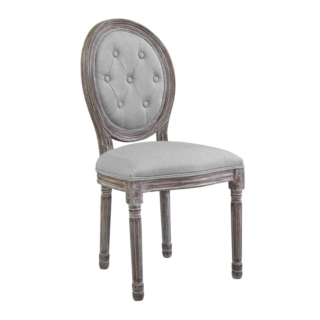 Arise Vintage French Upholstered Fabric Dining Side Chair Set of 2 by Modway