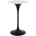Lippa 28" Round Faux Marble Bar Table by Modway