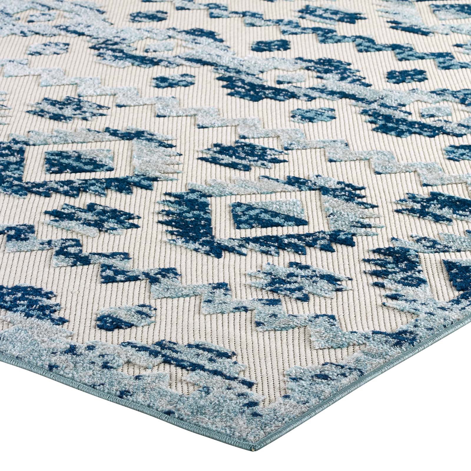Reflect Takara Abstract Diamond Moroccan Trellis 5x8 Indoor and Outdoor Area Rug by Modway