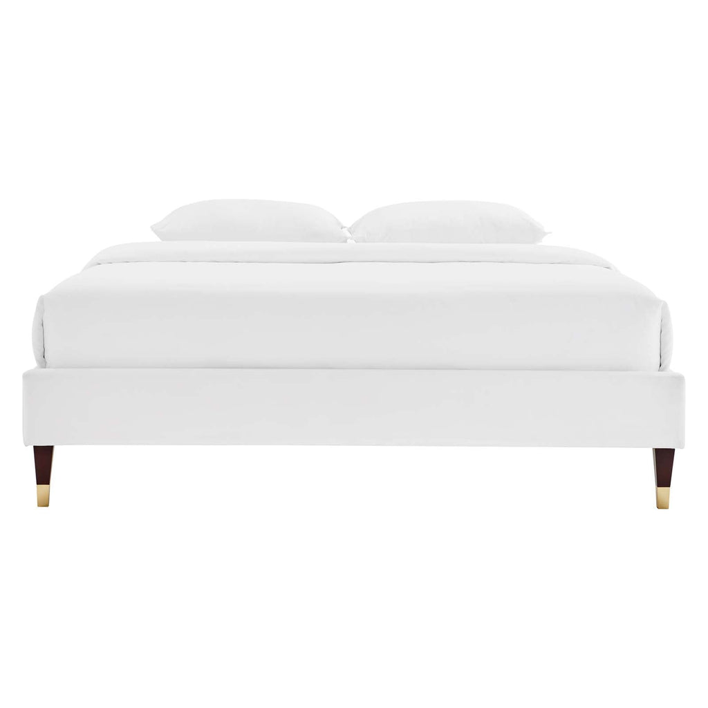 Harlow Performance Velvet Twin Platform Bed Frame by Modway
