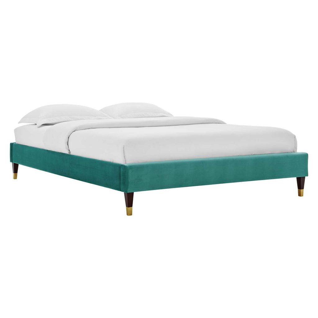 Elise Performance Velvet Full Platform Bed by Modway