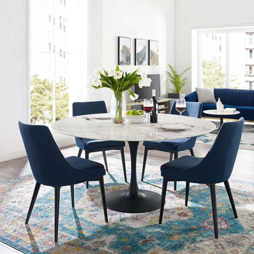 Lippa 54" Round Faux Marble Dining Table by Modway