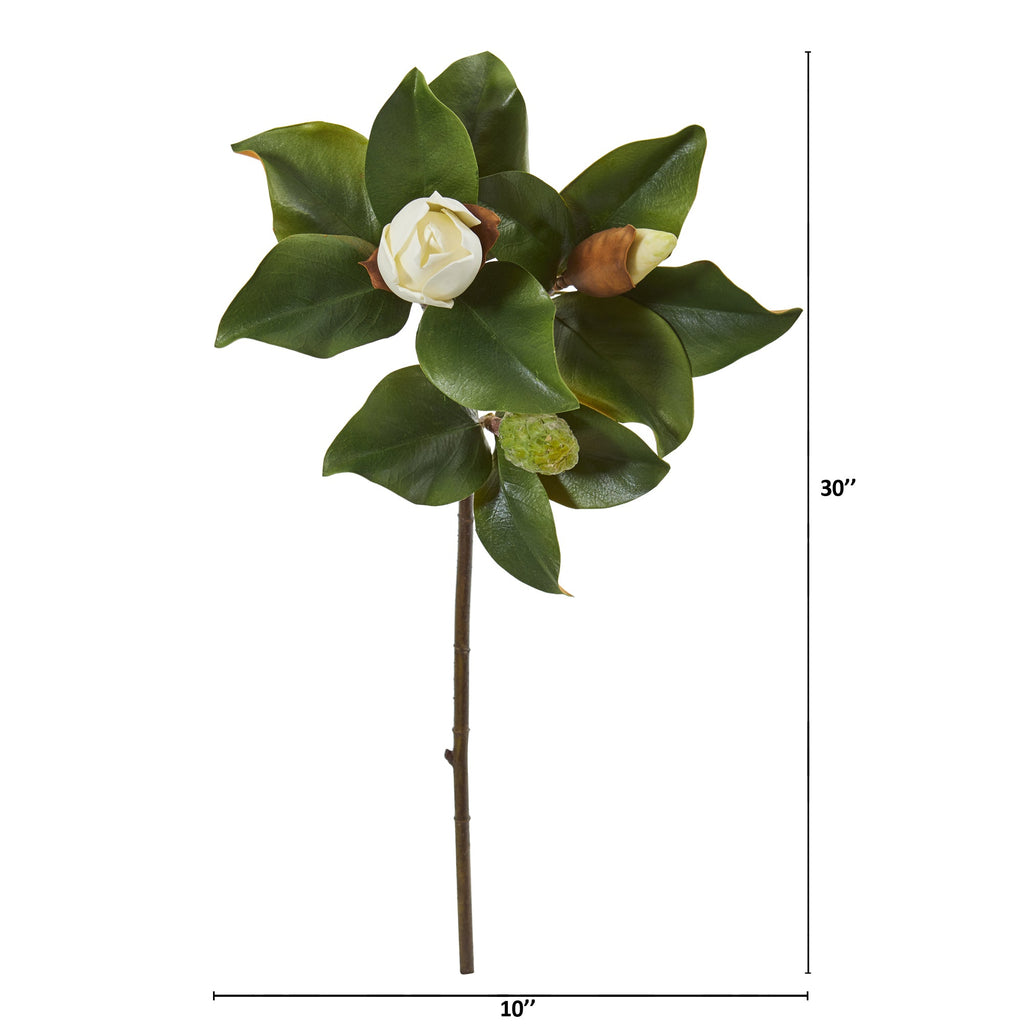 30" Magnolia Artificial Flower (Set of 4)