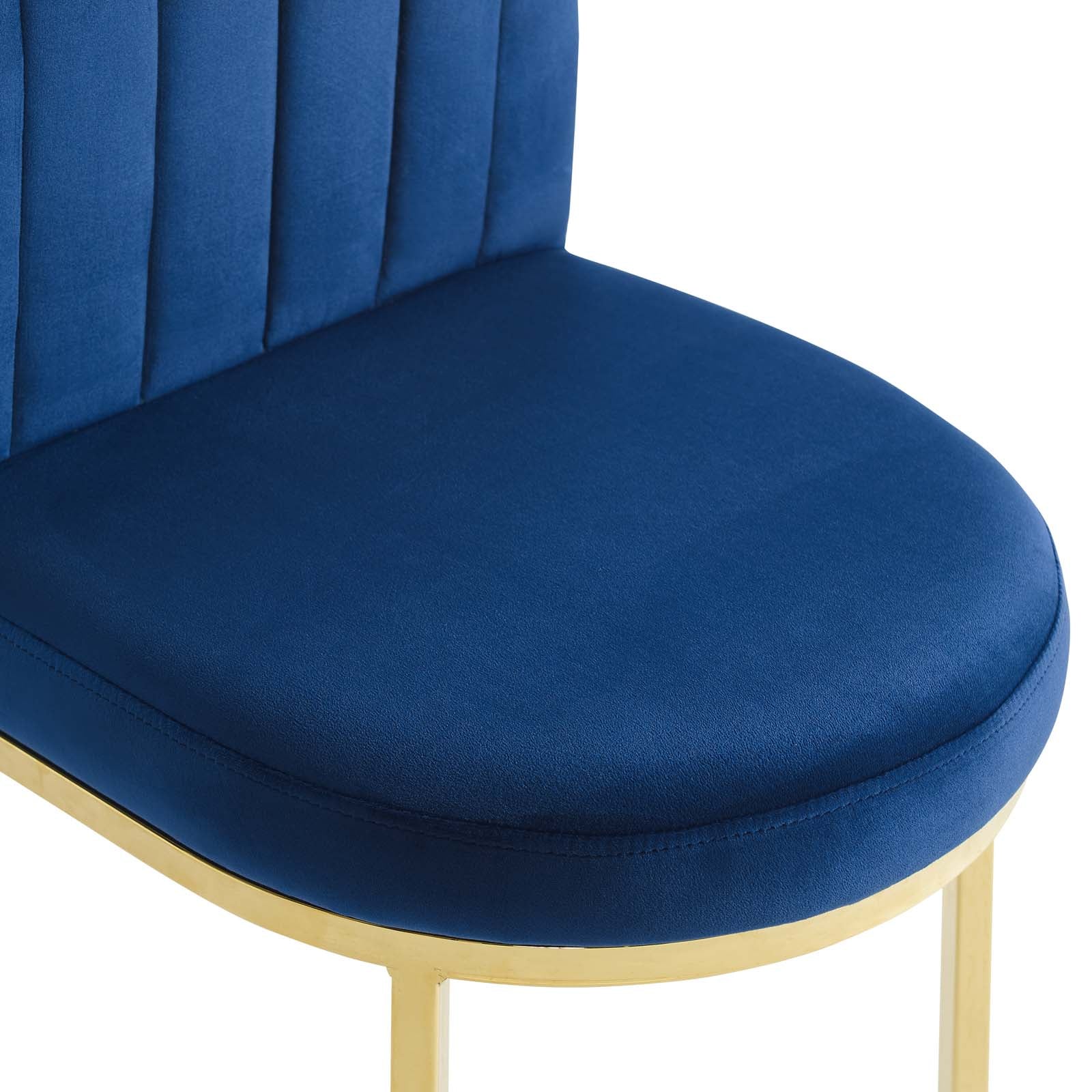 Isla Performance Velvet Dining Side Chair Set of 2 by Modway