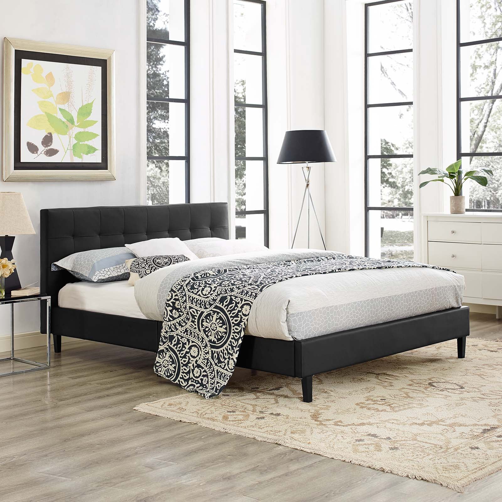 Linnea Faux Leather Full Bed by Modway