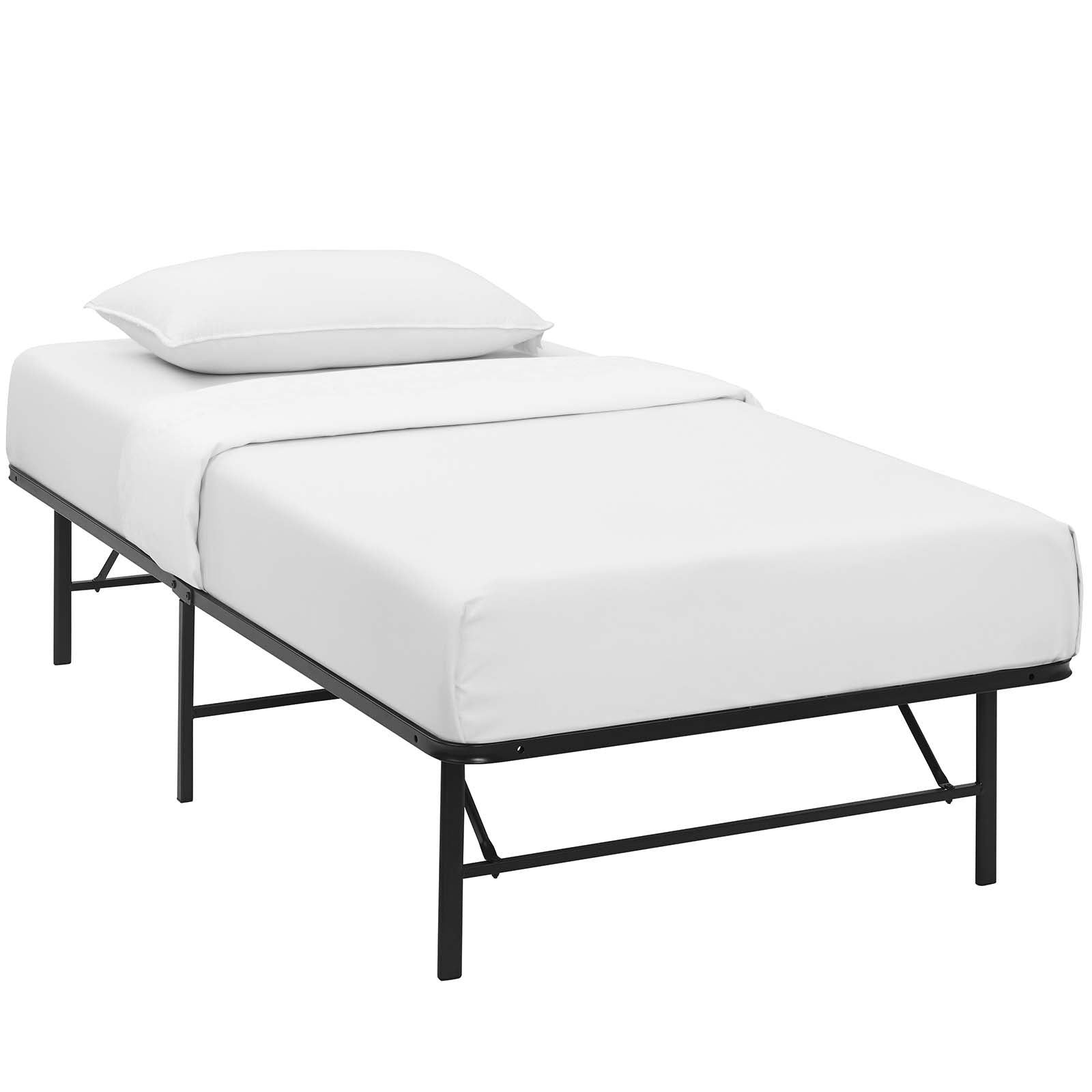 Horizon Stainless Steel Twin Bed Frame by Modway