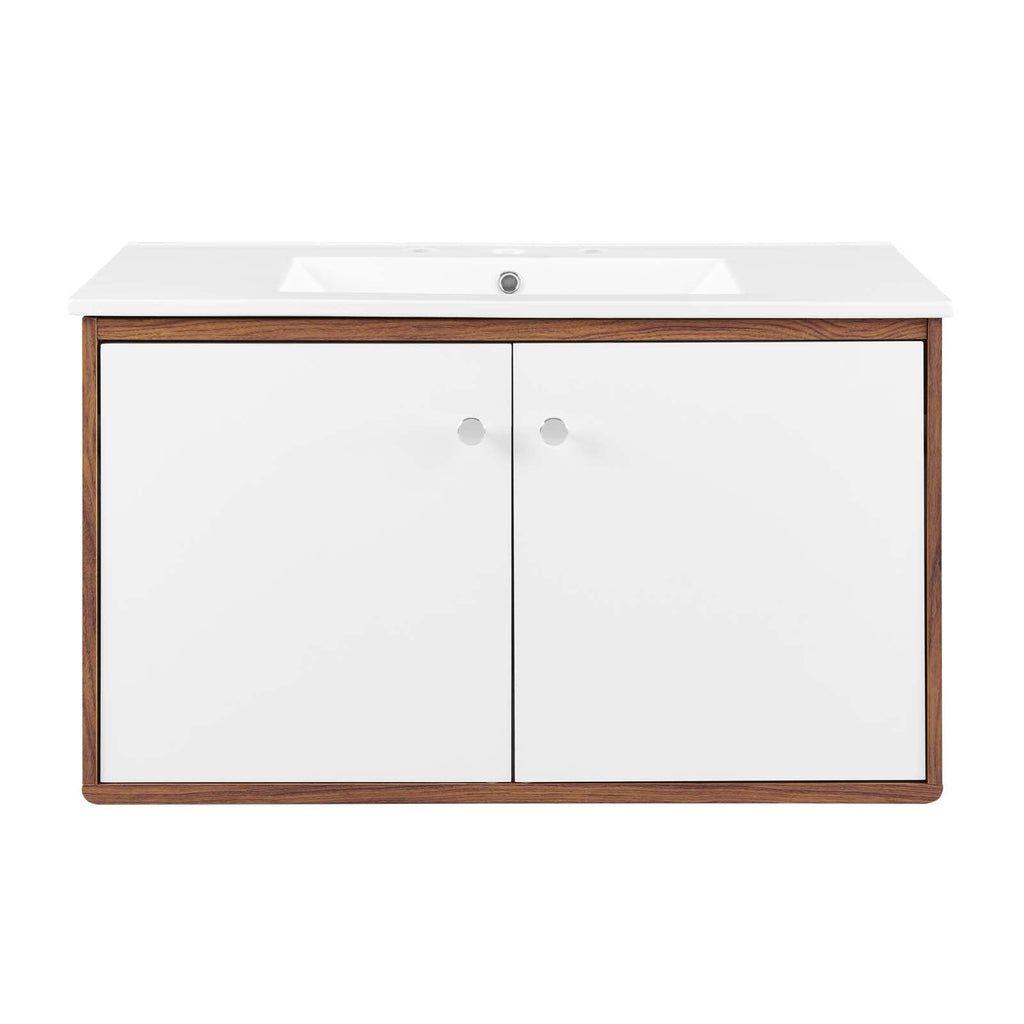Transmit 36" Wall-Mount Bathroom Vanity by Modway