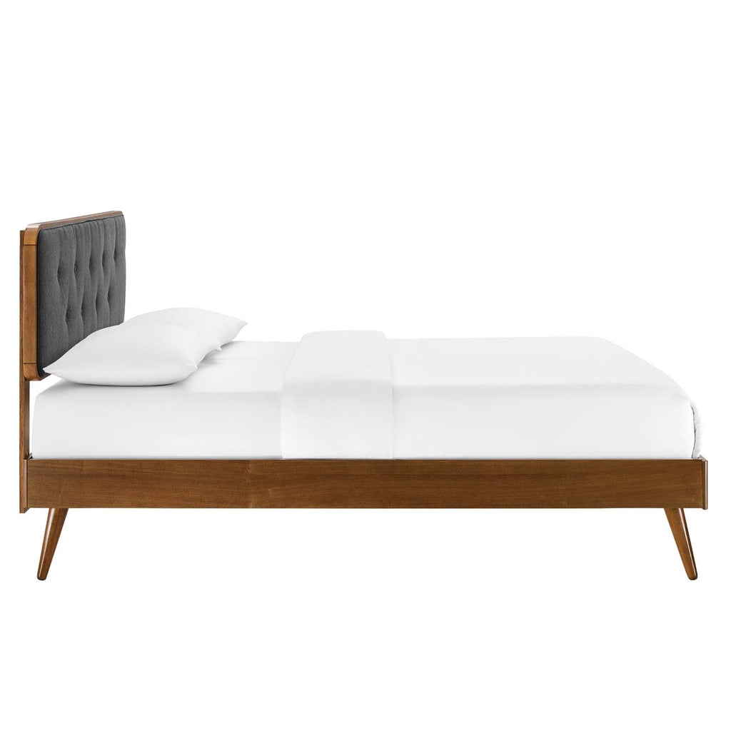 Bridgette Wood Full Platform Bed With Splayed Legs by Modway