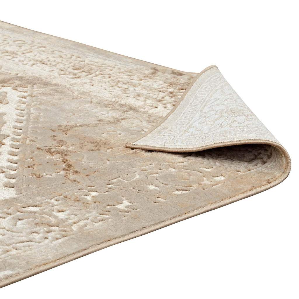 Rosina Distressed Vintage Medallion 8x10 Area Rug by Modway