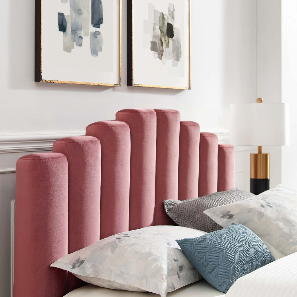 Olivia Performance Velvet Queen Platform Bed by Modway
