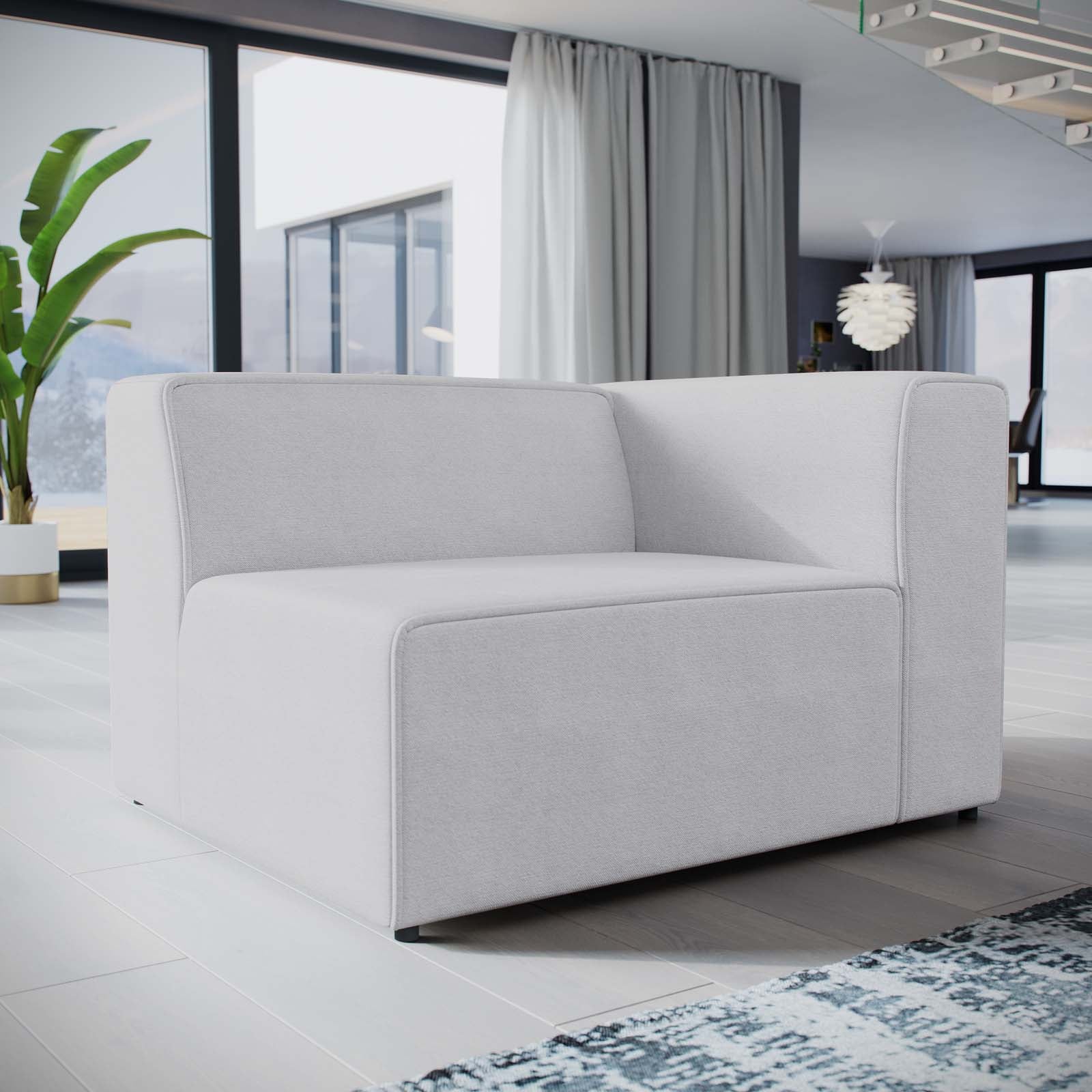 Mingle Fabric Right-Facing Sofa by Modway