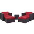 Convene 5 Piece Outdoor Patio Sectional Set by Modway