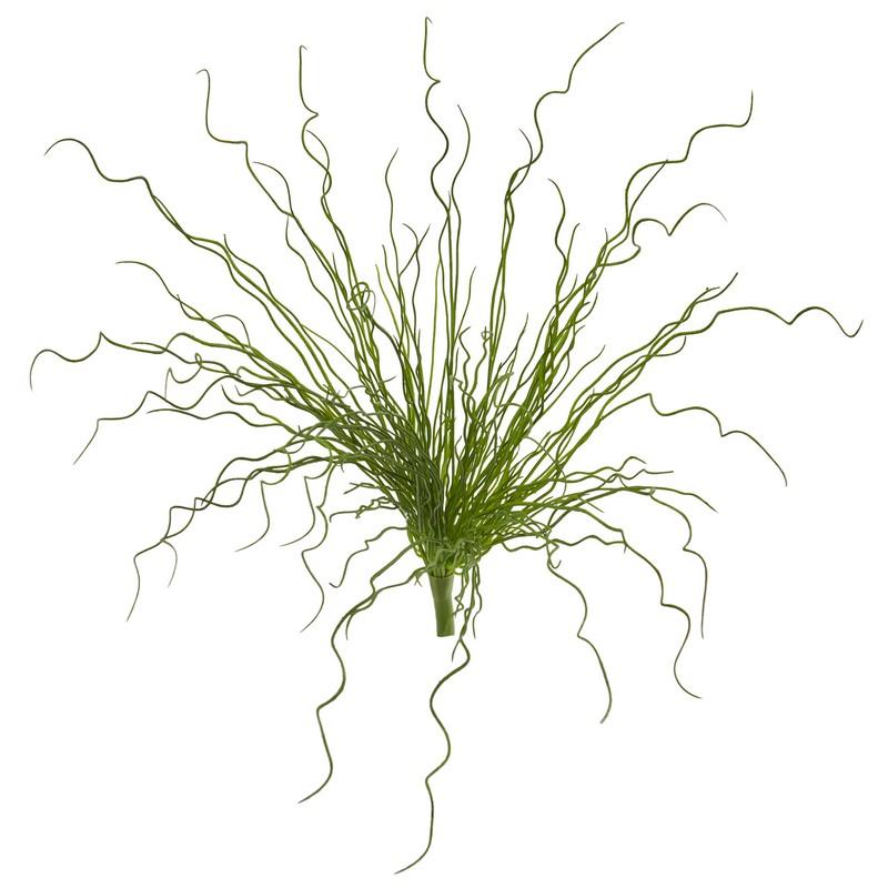 18"  Curly Grass Artificial Plant (Set of 6)