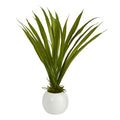 15" Grass Artificial Plant in Decorative Planter