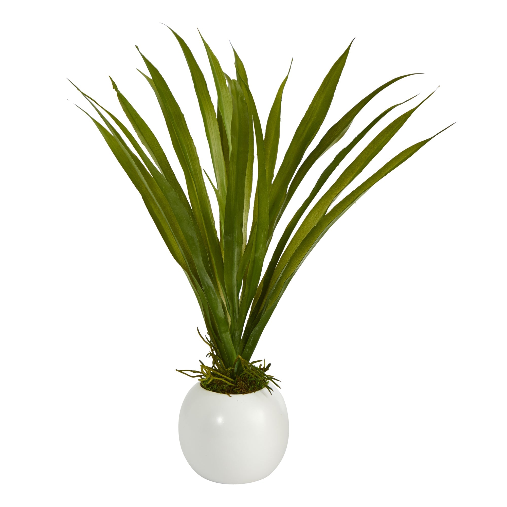 15" Grass Artificial Plant in Decorative Planter
