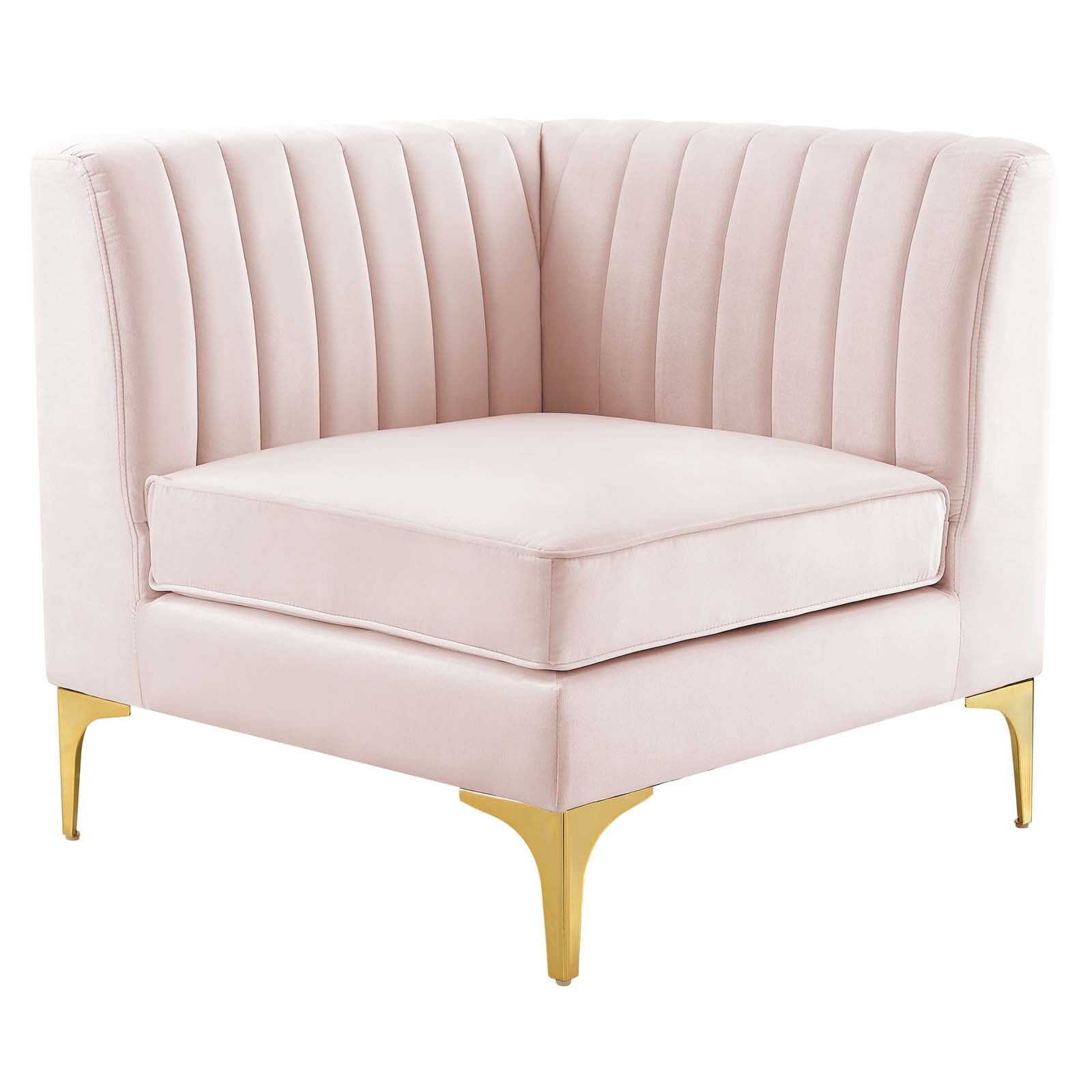 Triumph Channel Tufted Performance Velvet Loveseat by Modway