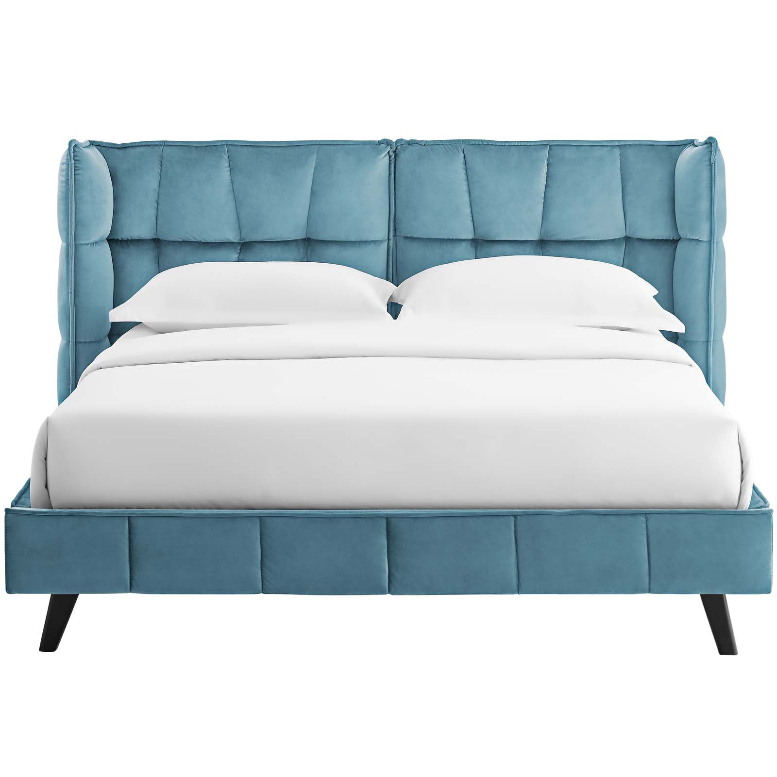 Makenna Performance Velvet Queen Platform Bed by Modway