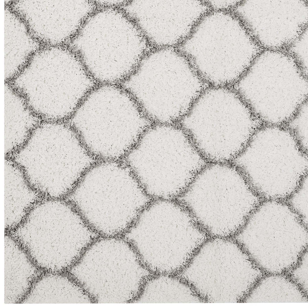 Solvea Moroccan Trellis 5x8 Shag Area Rug by Modway