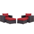 Convene 4 Piece Outdoor Patio Sectional Set by Modway