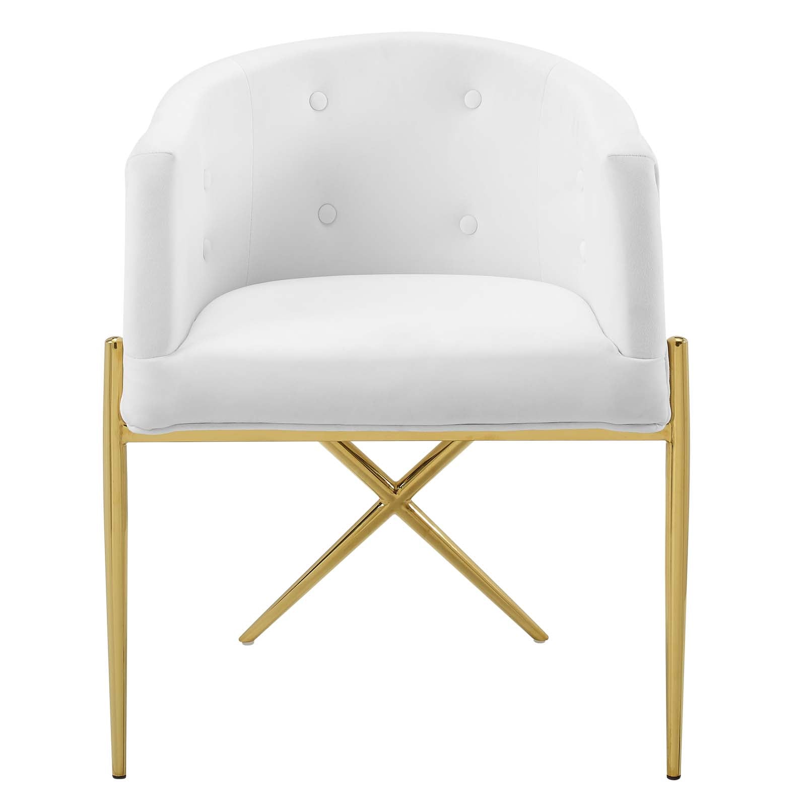Savour Performance Velvet Accent Dining Armchair Set of 2 by Modway