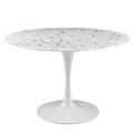 Lippa 48" Round Faux Marble Dining Table by Modway