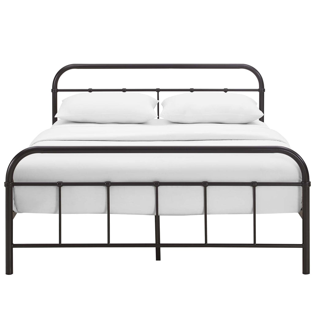 Maisie Stainless Steel Queen Bed Frame by Modway