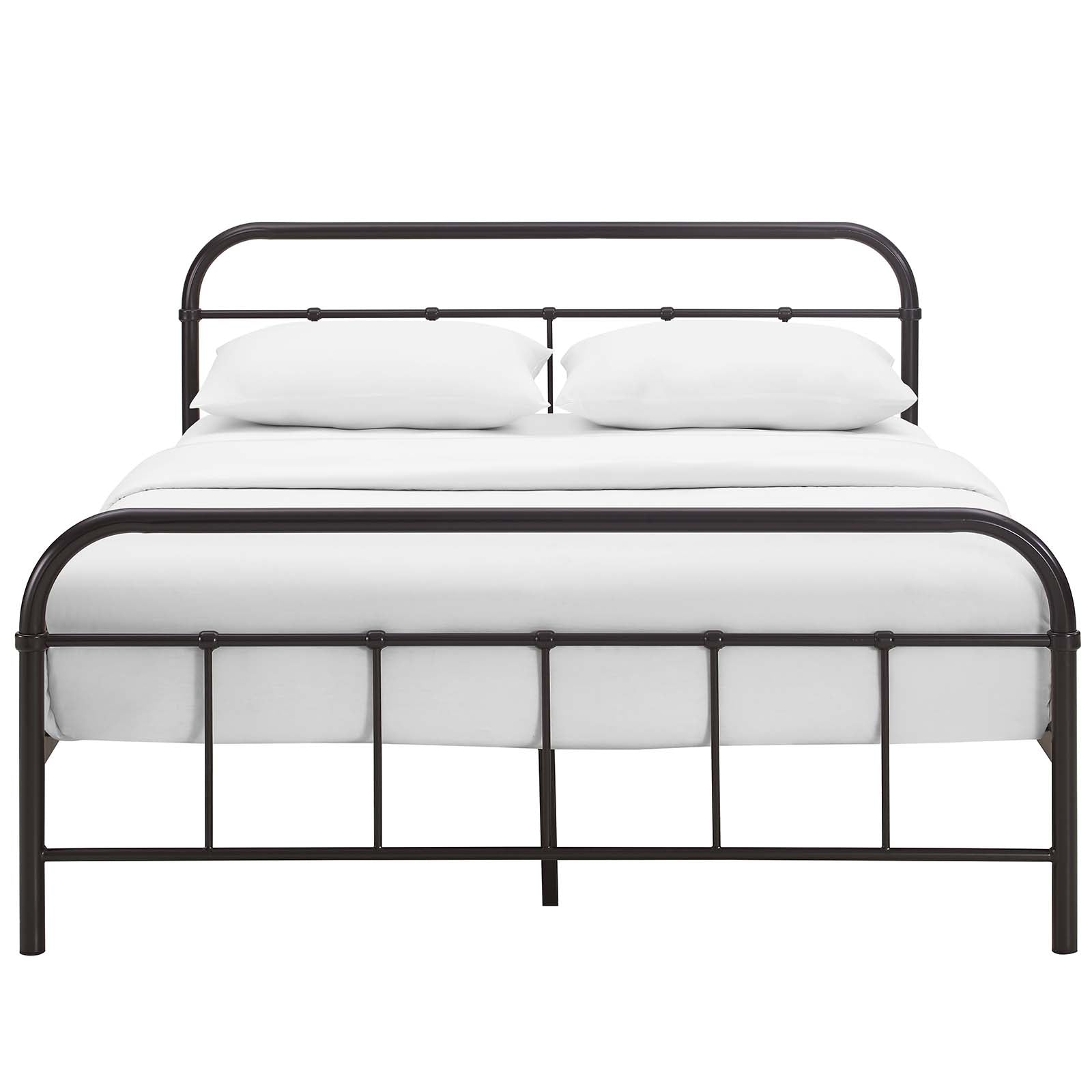 Maisie Stainless Steel Queen Bed Frame by Modway