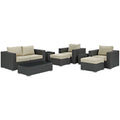 Sojourn 8 Piece Outdoor Patio Sunbrella¨ Sectional Set by Modway