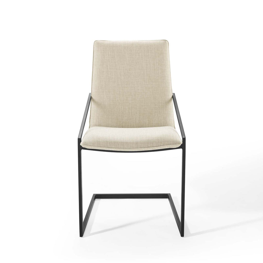 Pitch Upholstered Fabric Dining Armchair Set of 2 by Modway