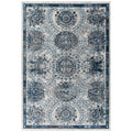 Entourage Kensie Distressed Floral Moroccan Trellis 5x8 Area Rug by Modway