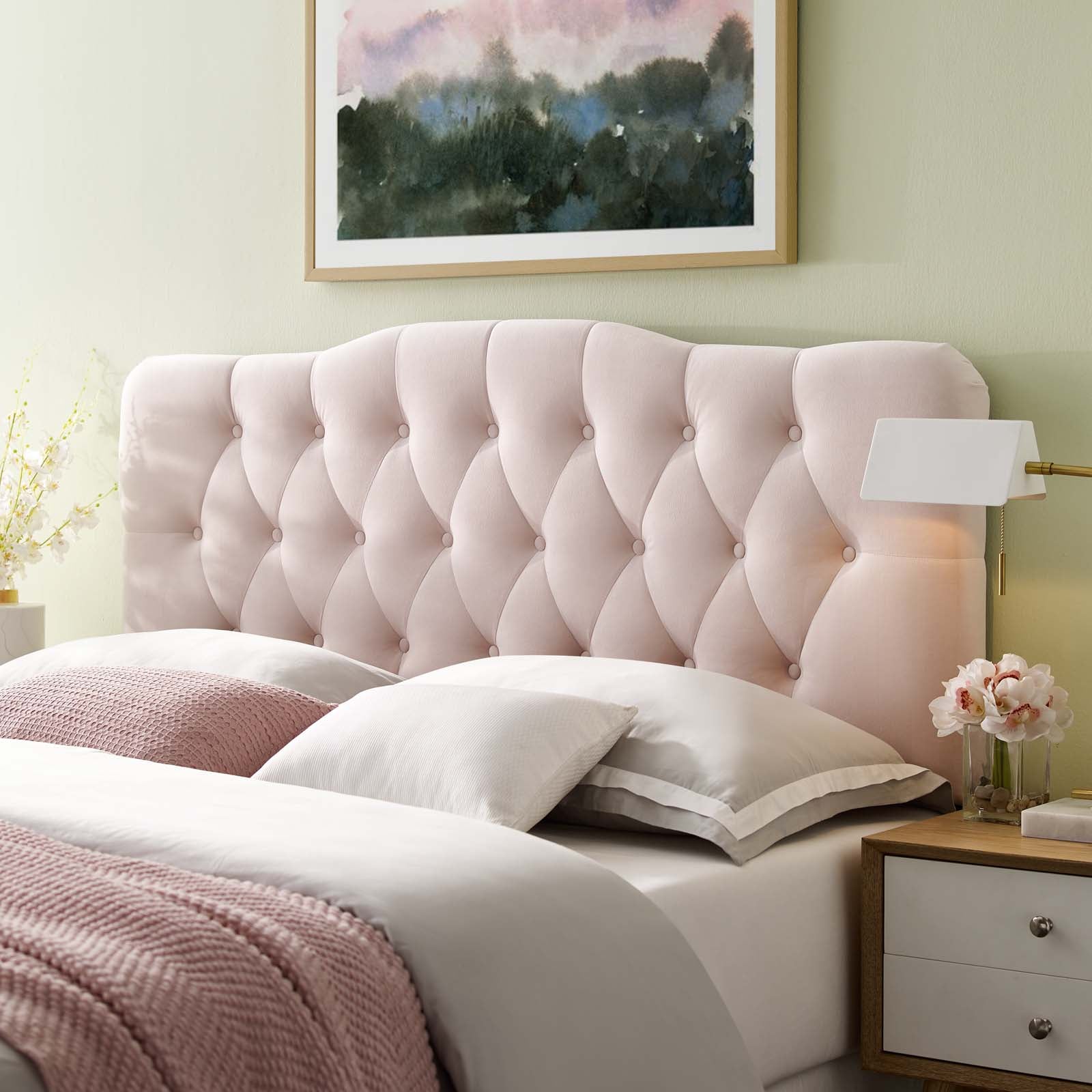 Annabel Diamond Tufted Performance Velvet Queen Headboard by Modway